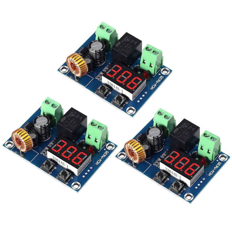 3pcs XH-M609 DC Voltage Protection Module Low Voltage Disconnect Switch Cut Off Over-Discharge Protect for 12-36V Lithium