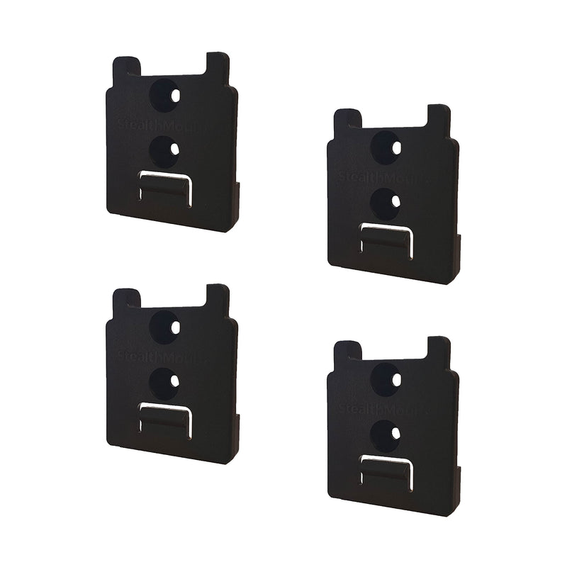 StealthMounts Tool Holder Compatible with Bauer 20V (4 Pack) - Black | StealthMounts Locking Tool Mounts | Made in the UK