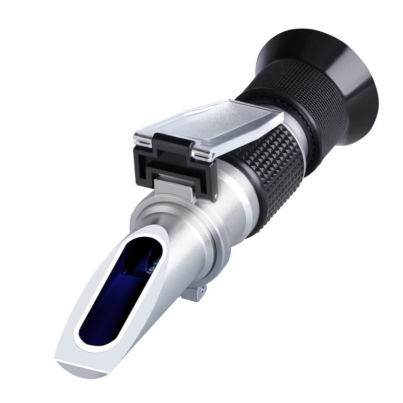 Brix Meter Refractometer 0~90%, Handheld Brix Refractometer, High Accurate Brix Measurement Tool with ATC for Fruit, Beverages&Juice, Honey, Maple Syrup, Molasses and Other Sugary Drink Brix: 0~90%