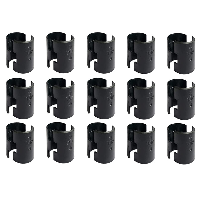 Wire Shelf Clips Shelving Sleeves - 30 Pack Shelf Lock Clips for 1" Post- Shelving Sleeves Replacements for Wire Shelving System