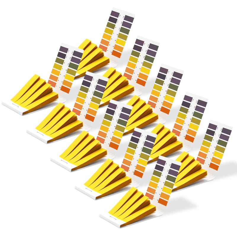pH Test Strips, pH 1-14 Litmus Paper pH Test Strips, Universal Indicator Litmus Test Paper, Acid Alkali Test Paper, pH Test Strips for Water, Soil, Cosmetic (10) 10