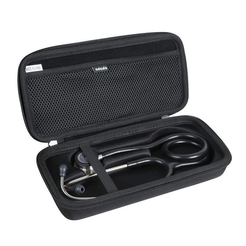 Hard Travel Case for 3M Littmann Classic III Monitoring Stethoscope (Black) Black
