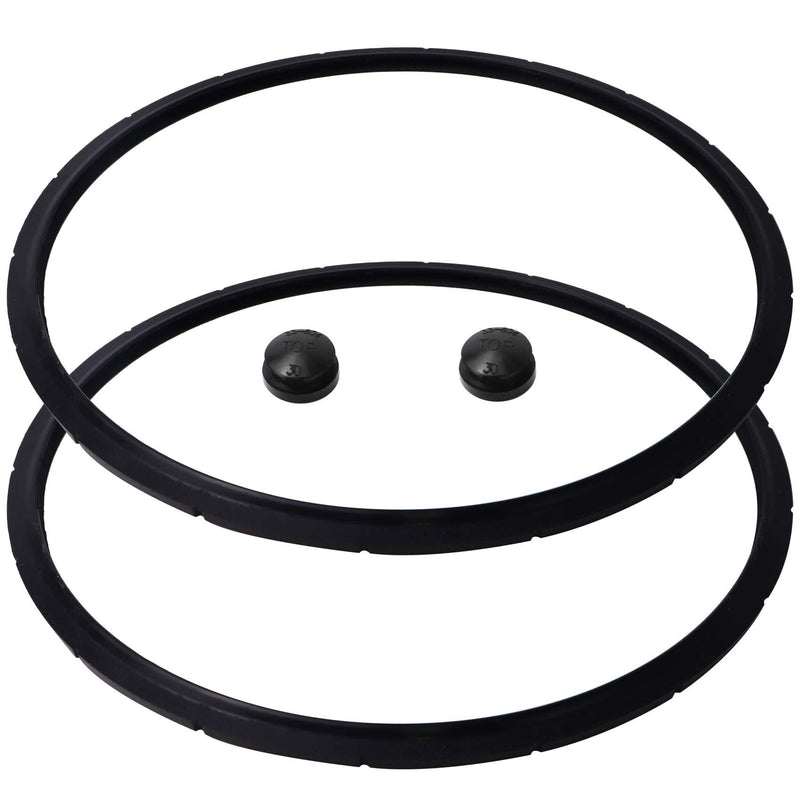 2 09985 for presto Pressure Canner Sealing Ring Gasket 01745 01751 01755 01781 01782 01784 presto Pressure Cooker 16 18 23 Quart Including 2 Overpressure Plug presto 23 quart Pressure Canner Parts