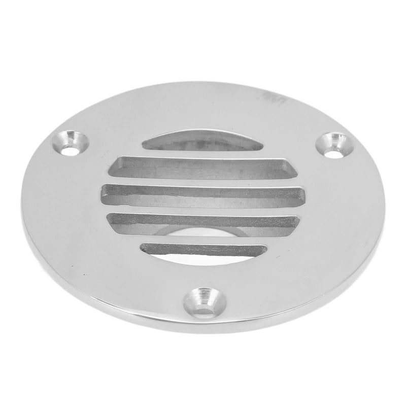 RiToEasysports Boat Floor Deck Drain, 316 Stainless Steel Marine Deck Drain Silver Polished Treatment Cover Marine Accessories Ship