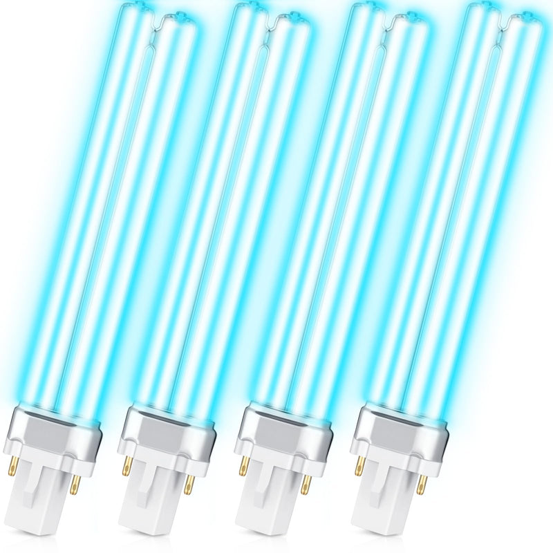 4 Pcs UV UV-C Light Bulbs 9W G23 Base Replacement Bulb 4