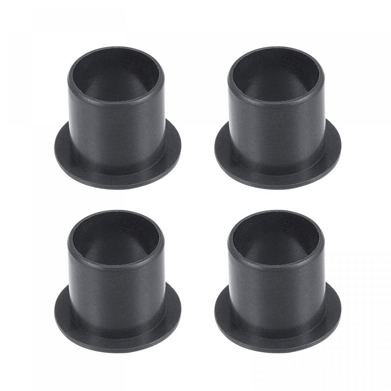 uxcell Flanged Sleeve Bearings 15mm Bore 17mm OD 17mm Length POM Wrapped Oilless Bushings Black 4pcs 15x17x17mm