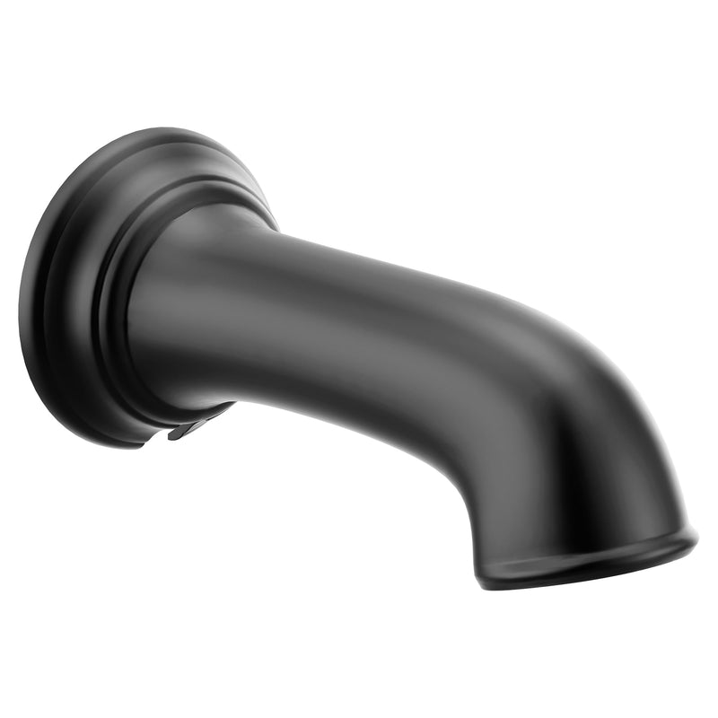 Moen 3858BL Dartmoor Traditional Ã‚½ Slip Fit Non-Diverting Tub Spout, Matte Black