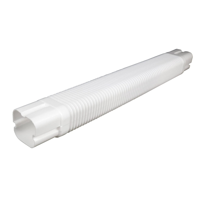 Decorative PVC Line Set Cover 3" W Flexible Pipe for Ductless Mini Split Air Conditioners,Heat Pumps Systems