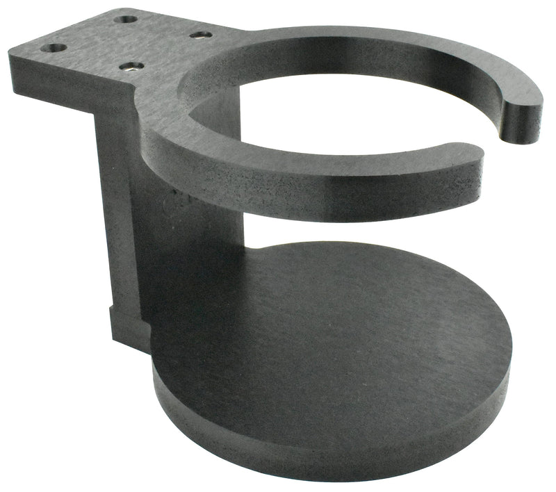 Poly Cup Holder for Adirondack Chair or Patio, Fits Standard- Large Cups (1 Pack, Black) 1