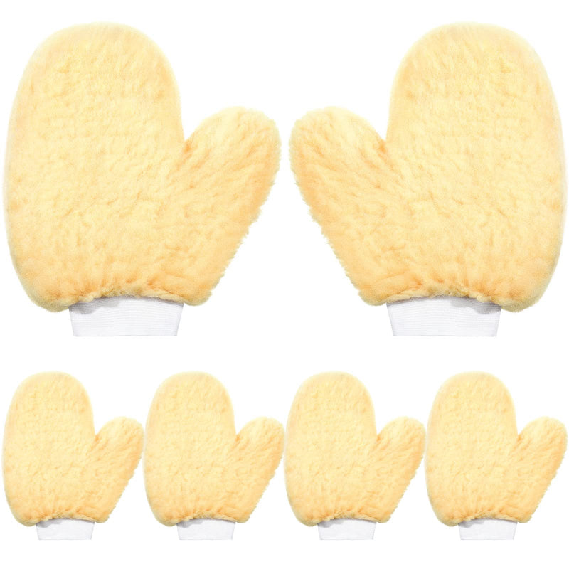 Yungyan 6 Pcs Paint Mitt Gloves for Painting Railing Pipe Fence with Thumb,painters Mitt Dusting Gloves Deck Stain Applicator for Cleaning