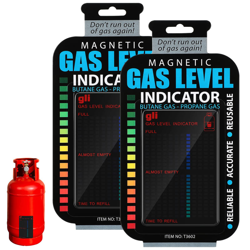 2 Pieces Magnetic Gas Level Indicator Reusable Propane Fuel Level Indicators Propane Tank Gauge Level Indicator Propane Tank Sensor for Home Kitchen Tool 2