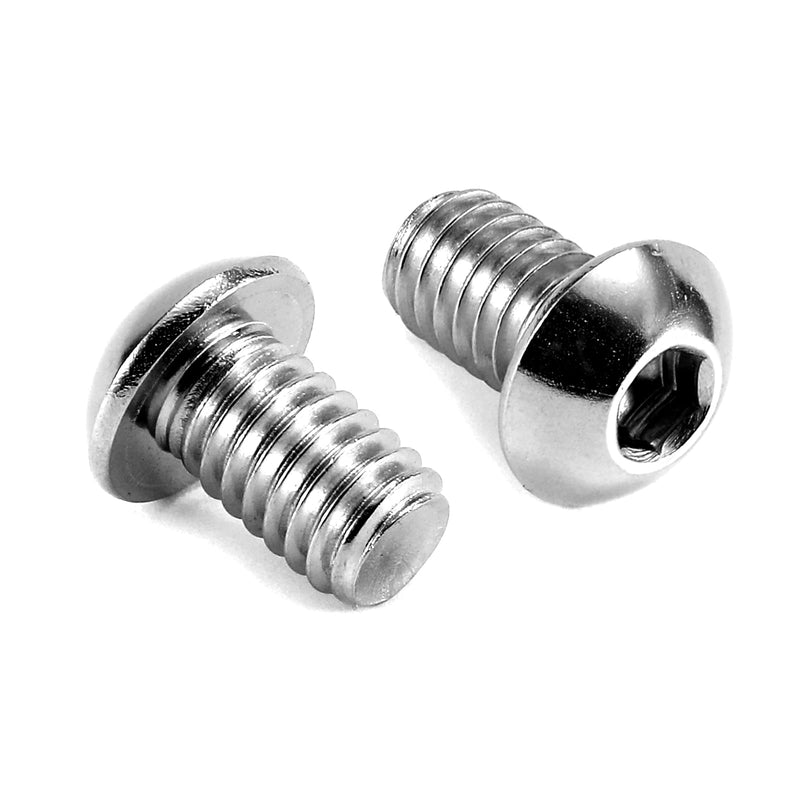 1/4-20 x 1/2" Button Head Socket Cap Bolts Screws, 20Pcs 304 Stainless Steel 18-8, Allen Hex Drive, Bright Finish by SG TZH(with Hex Spanner) 20 1/4-20 x 1/2"