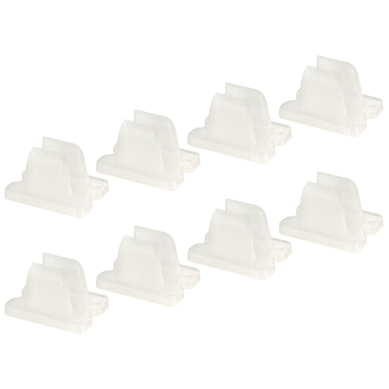 MECCANIXITY LED Neon Mounting Clips Holder Mounting Bracket Support Fixing Clamps Fit 6mm Silicone LED Neon Strip Lighting, Pack of 50