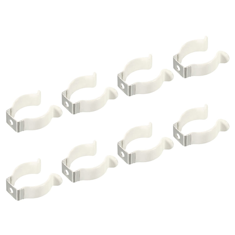 MECCANIXITY T8 U Clip Holder Bracket for LED Light Bulb Mounting Bracket Support Thicken Stainless Steel Fluorescent Tube Holder Lighting Accessories, Pack of 12