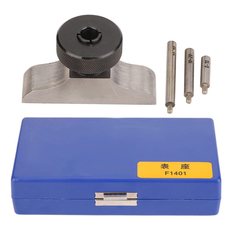 Depth Dial Indicator Base Depth Bracket Micrometer Stand with 3Pcs Extension Rods (63x17mm/2.5x0.7in)