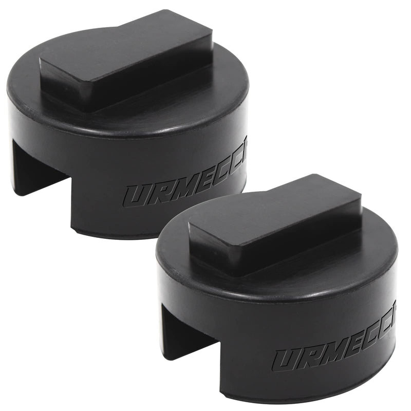 Universal Jack Pad for BMW and Mini, Slotted Rubber Jack Pad Square Polyurethane Jack Pad Frame Rail Protector Adapter for Jack Stand Jack Block (2 Pack) Black x 2 Pack