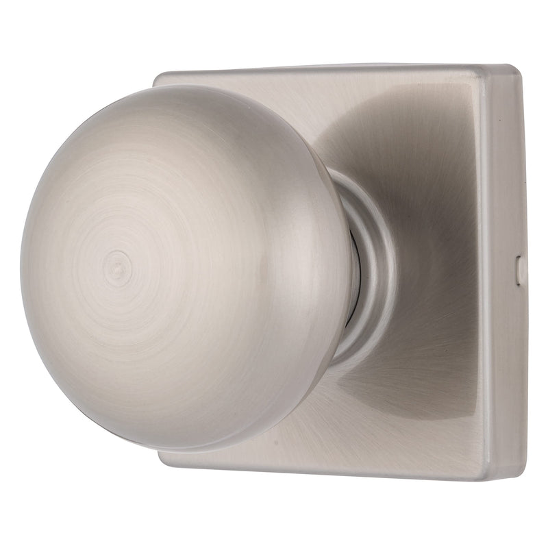 BRINKS Contemporary Passage Ball Door Knob, Modern Lock Set, Interior Door Knobs for Sleek Home Decor - Satin Nickel (Pack of 6) 1 Pack