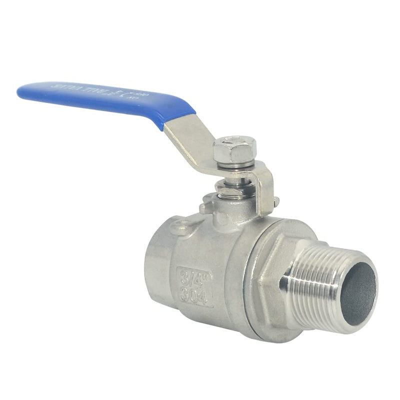 DAN SPEED Full Port Ball Valve Male x Female S304 Stainless Steel Heavy Duty for Water, Oil, and Gas,1000WOG (3/4inch) 3/4inch