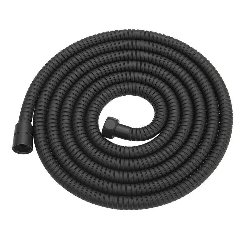 RUMOSE Shower Hose 118 inches Shower Head Hose Shower Head Extension Hose Extra Long Stainless Steel Shower Hose Attachment Flexible Handheld Shower Sprayer Hose, Matte Black 118 in