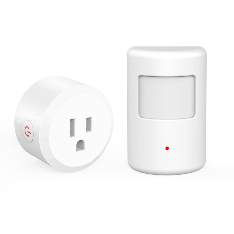 SEHOMY Motion Sensor Switch with Outlet for Bathroom Kitchen, Control Bedroom lamp, exhaus, Range Hood, PIR Infrared Indoor Motion Activated Sensor Plug for air Conditioner, No Pair Required 1