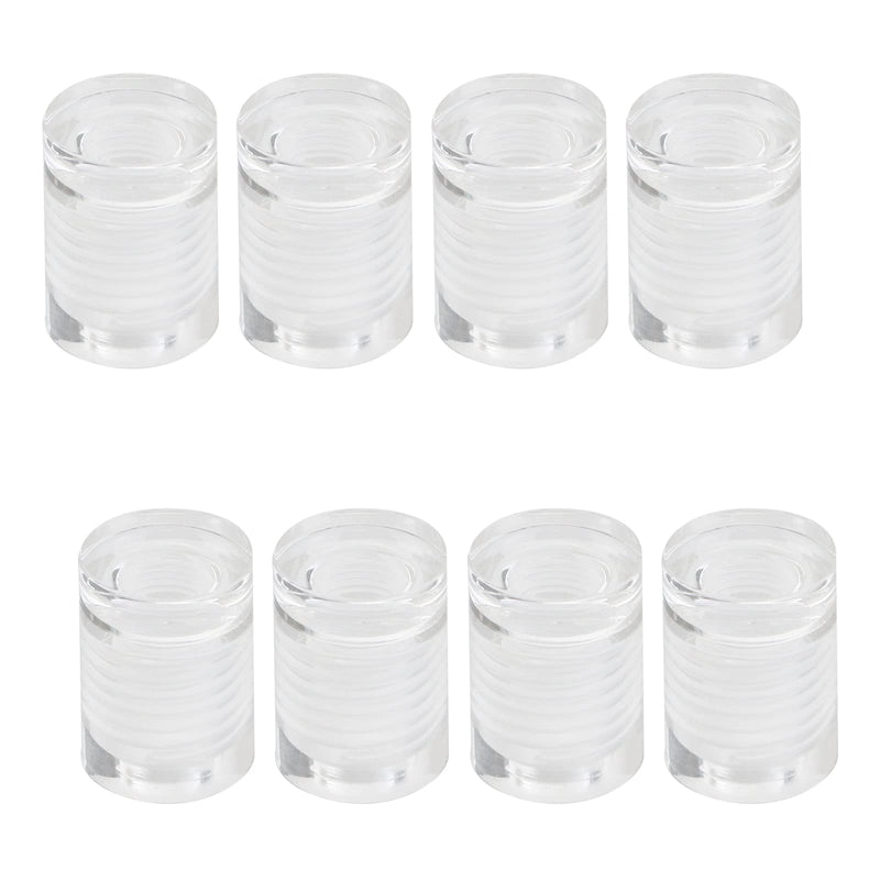 Antrader 8Pcs Clear Standoffs, 1/2" x 1/2" Acrylic Standoff Screws, Wall Sign Standoff Mounting Hardware,Advertising Glass Standoff Nail 1/2" x 1/2" (13 x 13mm)