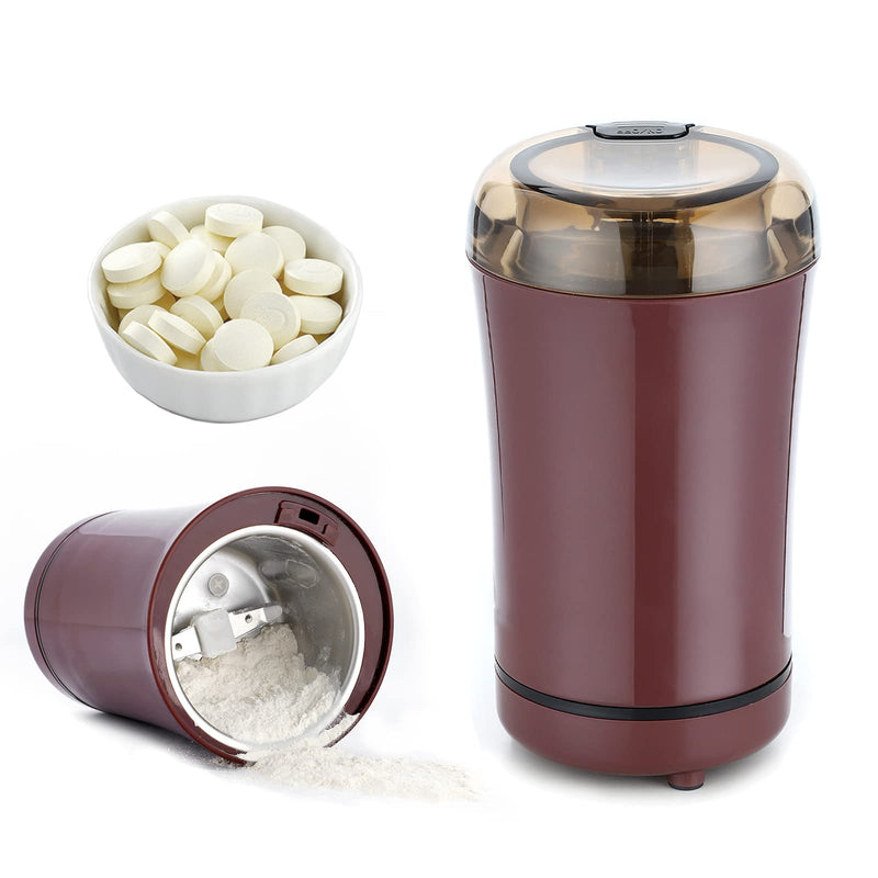 Multifunctional Electric Pill Crusher Grinder- Grind The Medicine and Vitamin of Different Sizes into Powder-Pill Grinder for Elderly, Children or Pets, Pill Cutters for Small or Large Pills (Purple) Purple