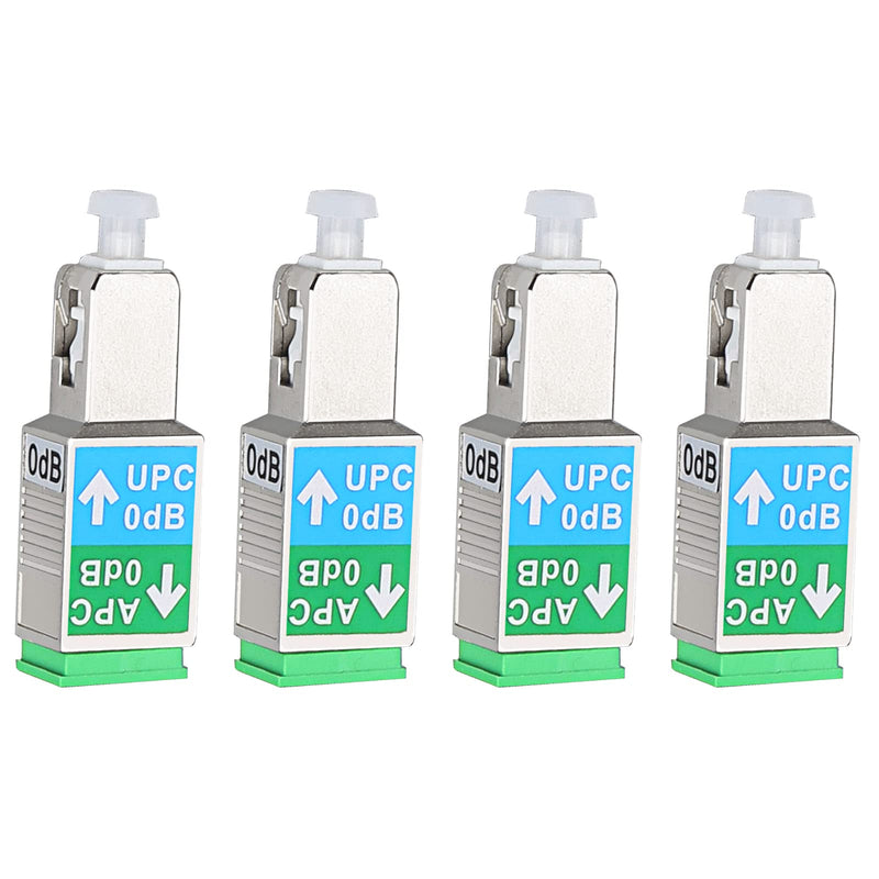 4 Pcs Fiber Optical Adapter - SC/UPC Male to SC/APC Female Singlemode Hybrid Optical Fiber Convertor/Coupler 4