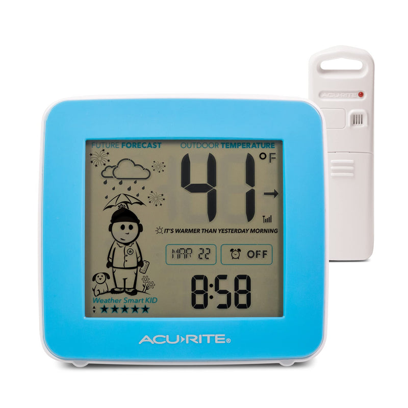 AcuRite What-to-Wear Weather Station with Alarm Clock, Time, Date, and Wireless Outdoor Sensor for Hyperlocal Forecast and Outdoor Temperature (00777) - NewNest Australia