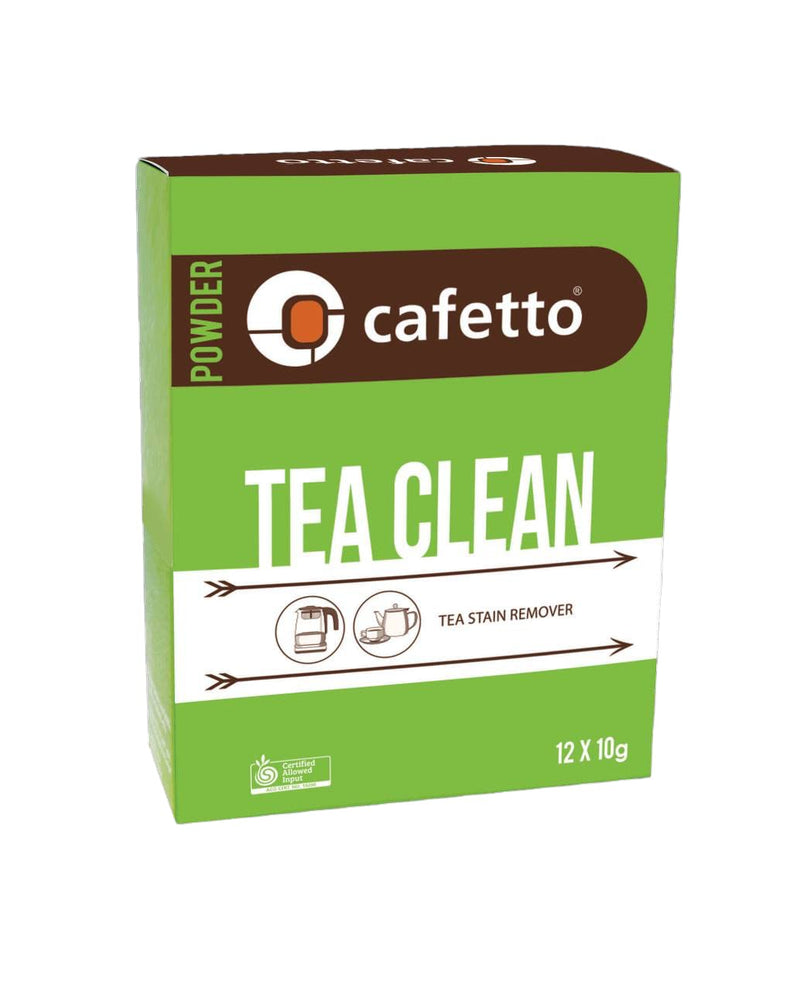 Cafetto Organic Tea Maker Cleaner Pack of 12x10g Sachets – Coffee and Tea Stain Remover - Cleaner for Breville, Keurig, Delonghi, Nespresso and Other Brands Teapots and Tea Cups - Descaling Solution 4.23 Ounce (Pack of 1)