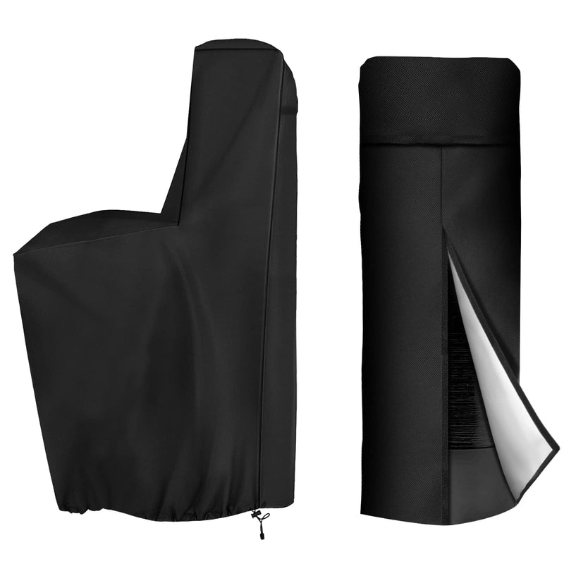 Outdoor Water Softener Cover Waterproof,(64" H x 40" W x 16" D) Black, Whole House Water Softener Covers Back Open Design To Adapt To A Variety Of Installation Scenarios 64" H x 40" W x 16" D
