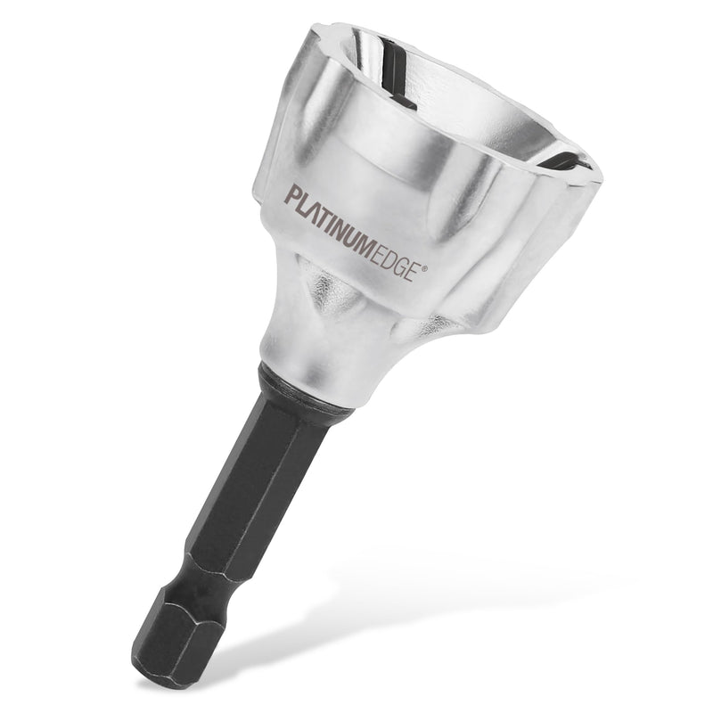 PLATINUMEDGE Deburring External Chamfer Tool, YG8 Carbide Blade, Deburring Drill Bit, Remove Burr Tools, Quick Release 1/4inch Hex Shank, Repairing Damaged Bolts, Fits for 1/8”-3/4” (3mm-19mm)