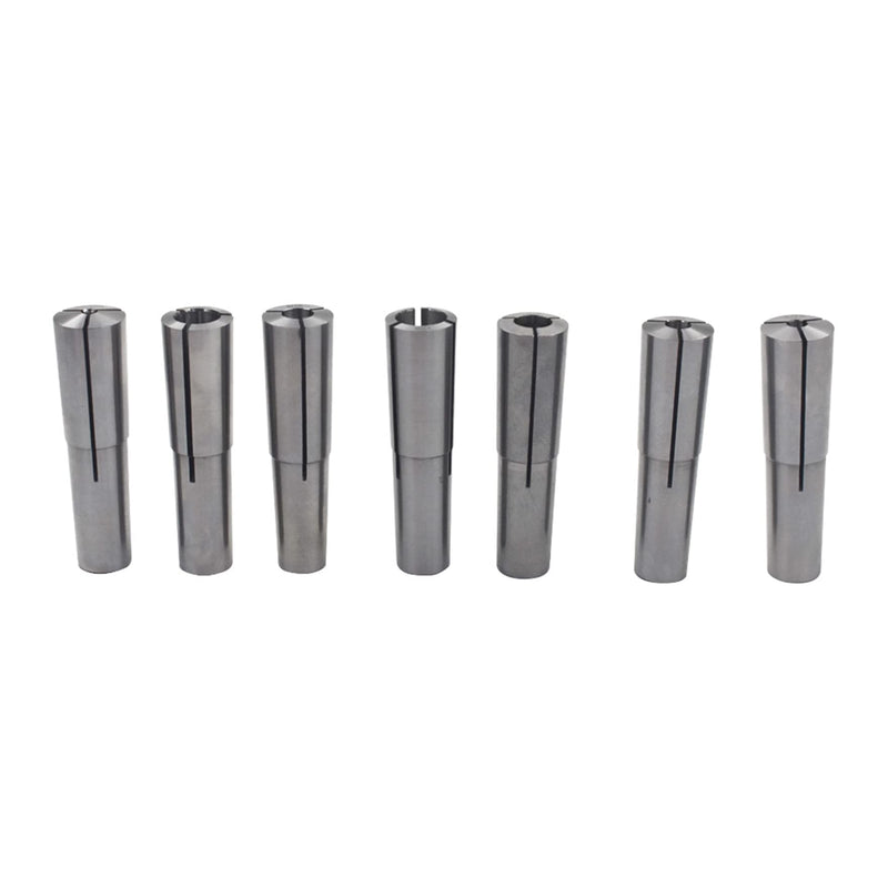 MT2 Taper Collet Set Bore Size 1/8-1/2 inch for Machining Turning 7 Pack MT2