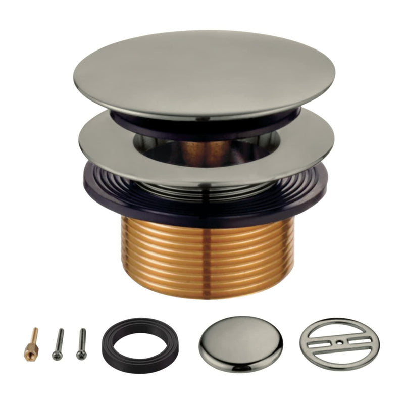 Kingston Brass KBU2008 Eugene Tip-Toe Tub Drain Conversion Kit, Brushed Nickel 2.75 x 2.94 x 2.31