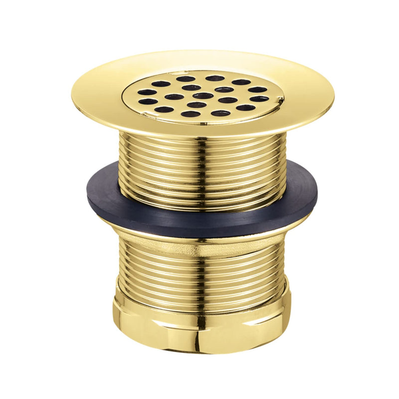 Kingston Brass KBU1002 Seattle 2-Inch Brass Grid Bar/Utility Sink Drain, Polished Brass