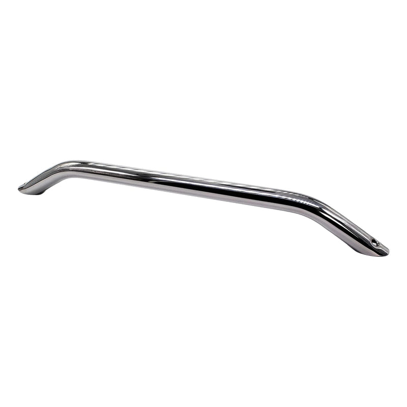 MARINE CITY Round Tube Boat Handle Grab Bar Mount Handrail, 304 Grade Stainless Steel for Yachts, RVs, and Boats 18 Inches