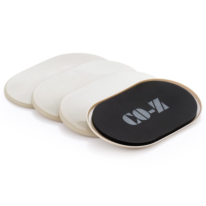 CO-Z Large Furniture Sliders - 4 Pack, 6" x 9 1/2" Oval Reusable Furniture Sliders for Carpet, Heavy-Duty Furniture Gliders Movers for Hardwood Floors, Plastic Moving Pads for Heavy Furniture 9 1/2" Oval-4 Pack