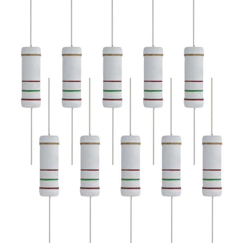 10 PCS 150 Ohm Resistor Axial Lead, 5W 5% Tolerance Metal Oxide Film Resistor, Flame Proof for DIY Electronic, Audio-Video Projects 5W150 Ω