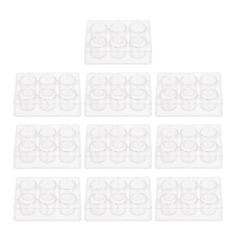 ULTECHNOVO 10 Pcs Reaction Plates Transparent Well Hole Board for Chemistry Experiments Laboratory Supplies Microchemistry Stem Science Education 3.34 X 2.36 X 0.98 in