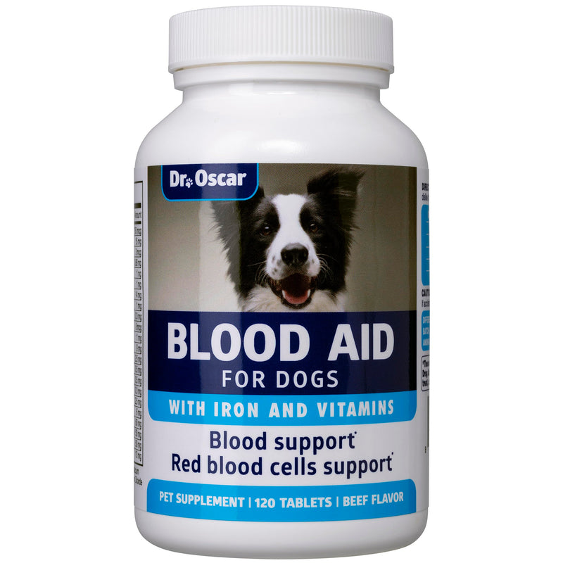 3in1 Blood Aid, Immunity & Energy for Dogs, Iron Supplement for Dogs, Helps Maintain Blood Health, Normal Red Cells Levels & Normal Clotting Function, 120 Tablets - PawsPlanet Australia