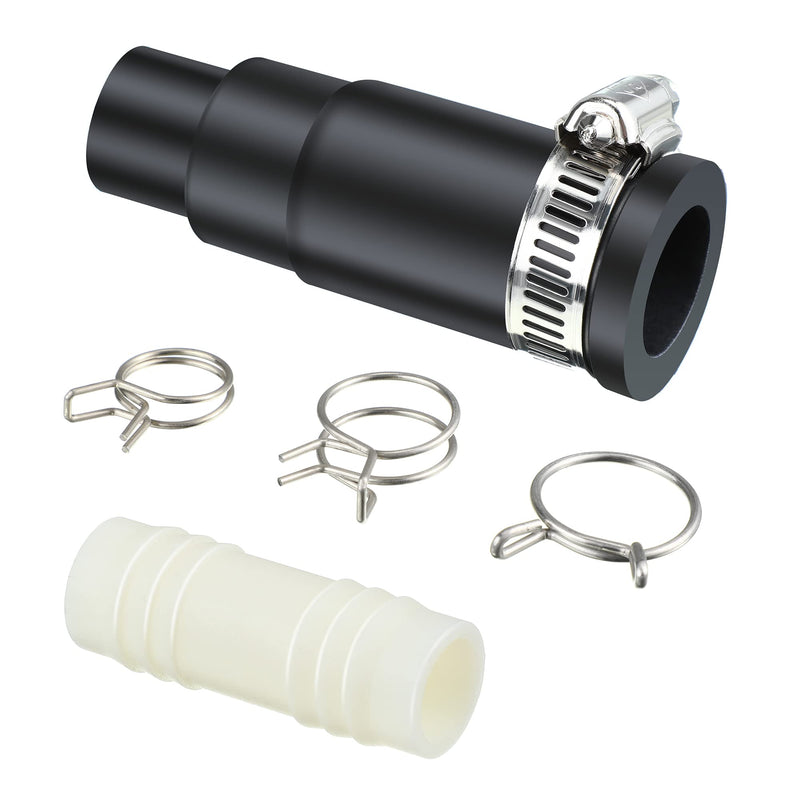 Dreyoo Dishwasher Drain Hose Adapter Compatible with Insinkerator Garbage Disposals, Dishwasher Hose Connector Include 1 Inlet Connector, 1 Clamp and 3 Spring Clamps (1 Set) - NewNest Australia