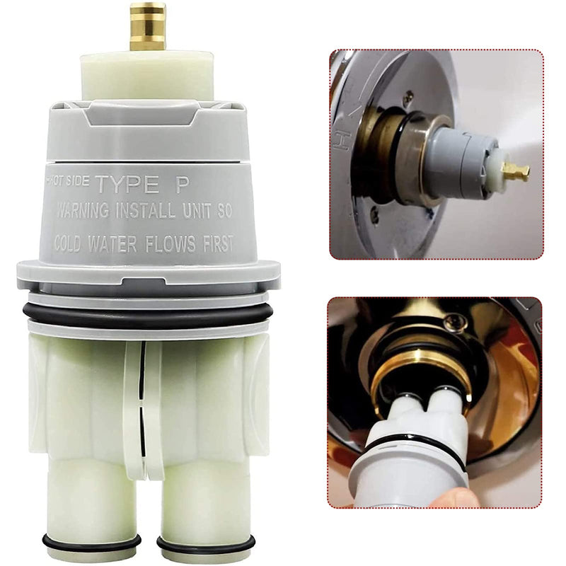 RP46074 Shower Valve Cartridge Assembly Compatible for Delta Shower and Tub 13/14 Series Faucet, Single-handle Delta Universal Valve Cartridge, Replacement for Delta Shower Cartridge. 1Pack