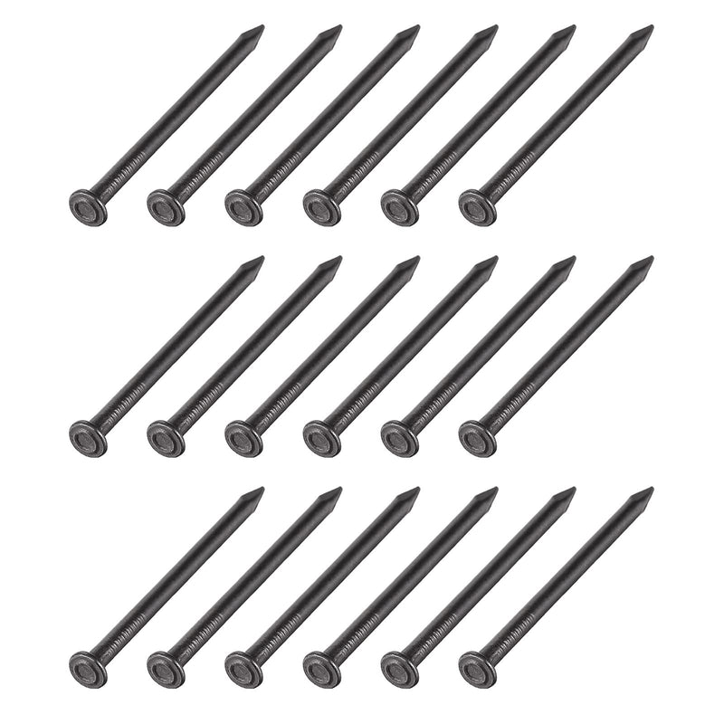 METALLIXITY Wall Cement Nails (3x50mm) 50pcs, Carbon Steel Hardware Nails - for House Maintenance DIY Woodworking, Black 3x50mm