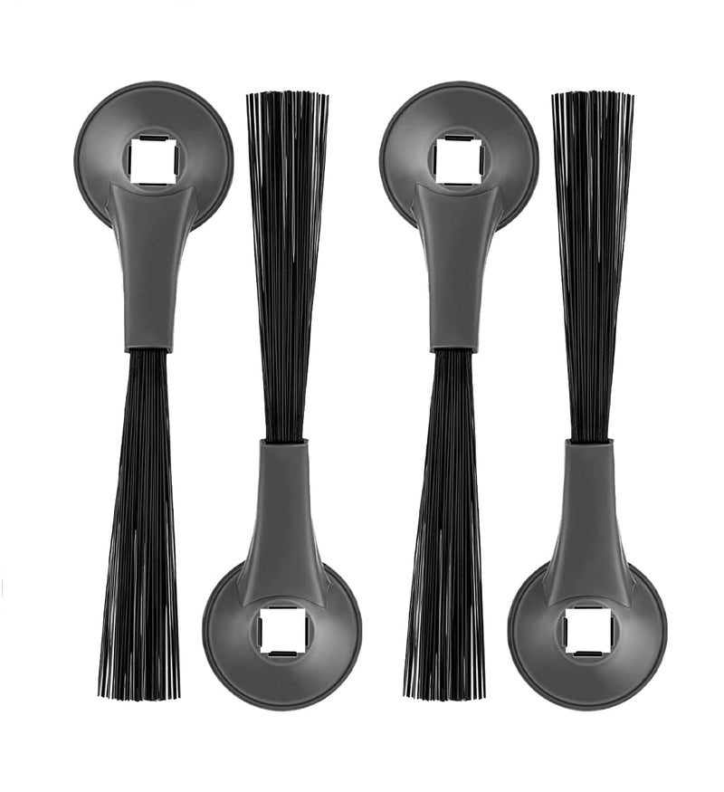 Side Brush for Shark AI AV2501S, AV2501AE, RV2502AE, RV2520AOUS, AV2510AOUS Robotic Vacuum Cleaner Replacement Parts - 4 Pack Black
