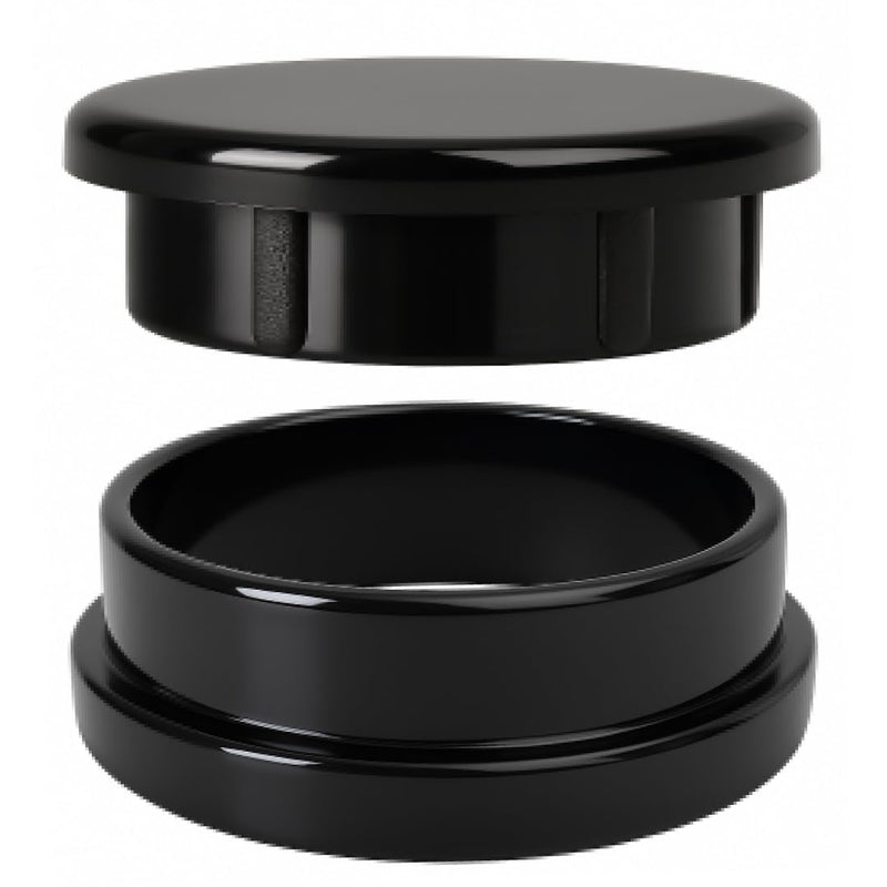 Premium Heavy-Duty Wrought Iron Chair Glides – Fits 1-1/4" Inside Diameter, Round Plastic Chair Leg Floor Protectors for Patio Furniture, Pack of 16, Black