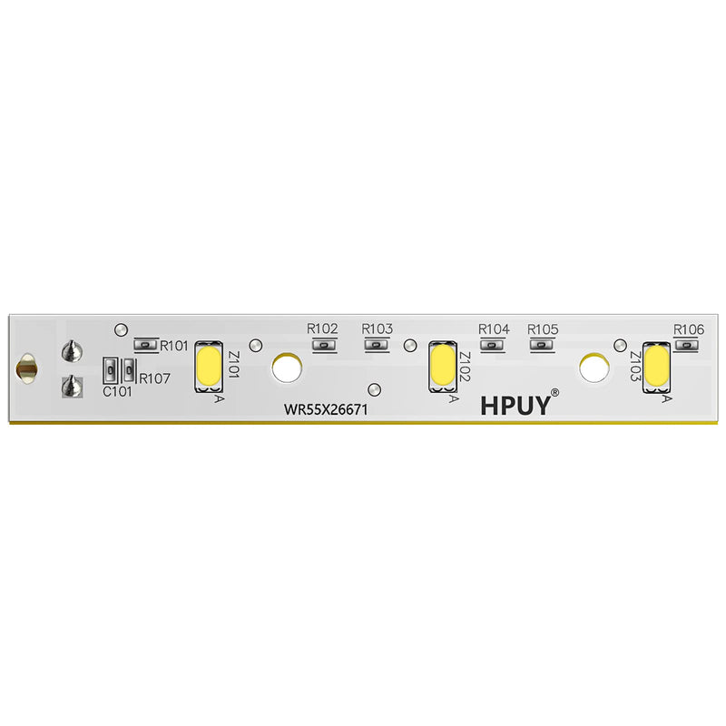 WR55X26671 LED Light Compatible for GE Refrigerators LED Light Board Replacement PS11767930 AP6035586 4468532 EAP11767930 Only LED PCB Board 1PCS