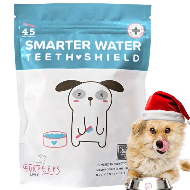 Dogs Breath Freshener, Cat & Dog Dental Powder, Water Additive for Dogs, Plaque & Tartar Remover, Best Way to Eliminate Dogs & Cats Bad Breath, Vet Recommended 45 Servings. - PawsPlanet Australia