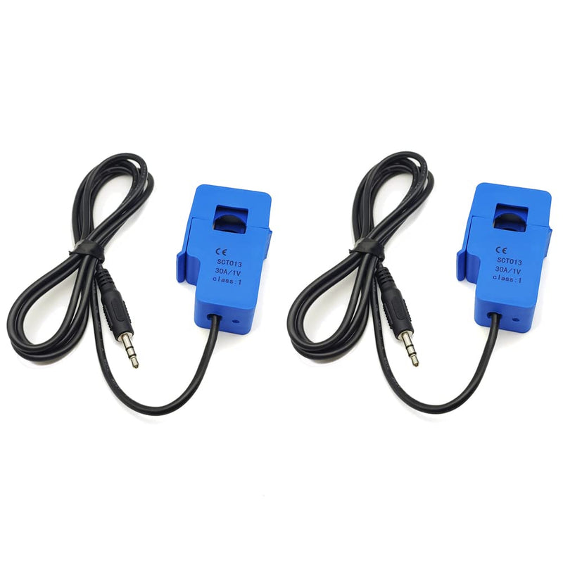 2Pcs SCT-013-000 30A 1V Non-invasive Split Core Current Transformer Sensor SCT013 30A/1V