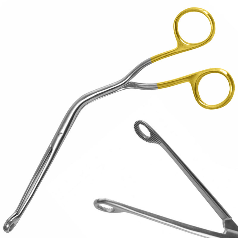 Gold Handle Magill Forceps 10" Adult ENT Anesthesia Instruments EMT EMS Supplies, Medical Tool and Surgical Instrument 10 Inch