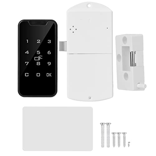 Electronic Cabinet Lock Kit Digital Touch Keypad Lock Code,Fingerprint Door Lock, RFID Password Electronic Door Lock Digital Keypad Code Security Lock Keyless Entry Door Lock Electronic Keypad Lock
