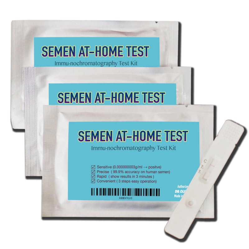 Semen Detection Test Strips (3 Packs) - 2025 QC Upgraded - Discreet Black Packaging -Forensic Professional Sensitive and Rapid- Infidelity Test Kit Check Spouse, Girlfriend, Partner.